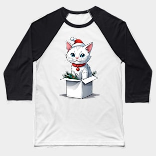 Cat christmas Baseball T-Shirt